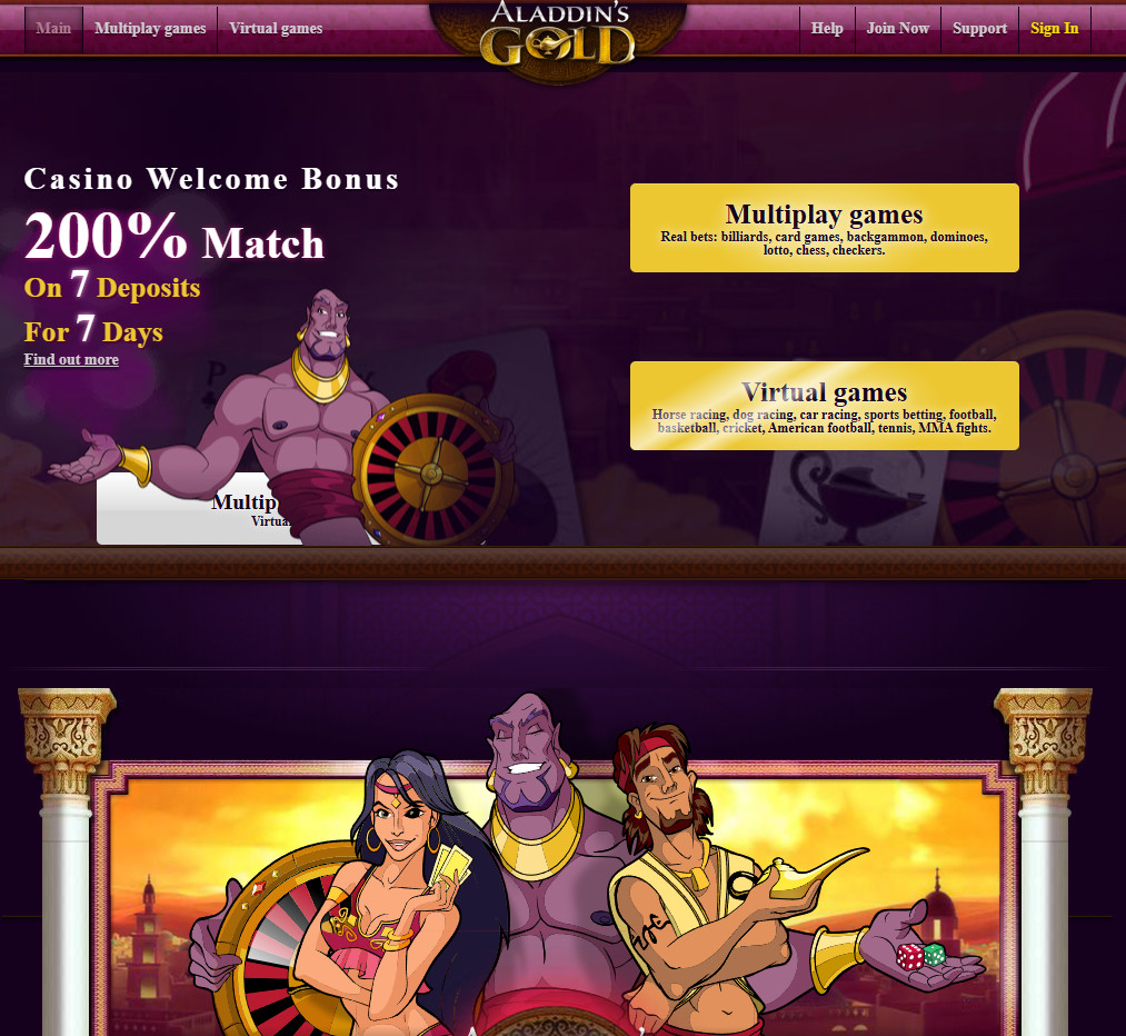 Legendary Aladdin Casino. Full version.
